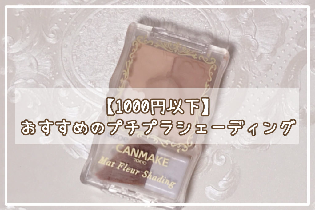 【1000円以下】おすすめのプチプラシェーディングランキング